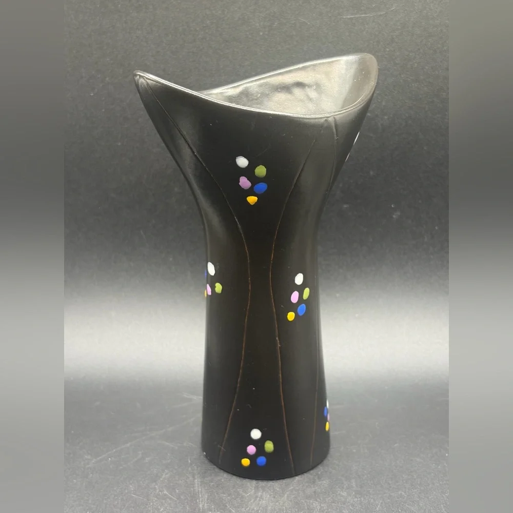 Hjordis Oldfors Poang Series Handmade Hand Painted Pottery Vase, Upsala Ekeby